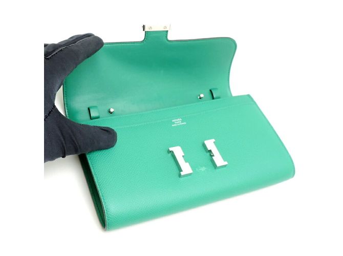 Hermès Constance To Go Lang Wallet Grün - Ansicht 5