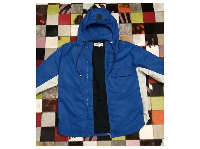 Loewe Regenjacke Schwarz Blau Grau Polyamid - Ansicht 17