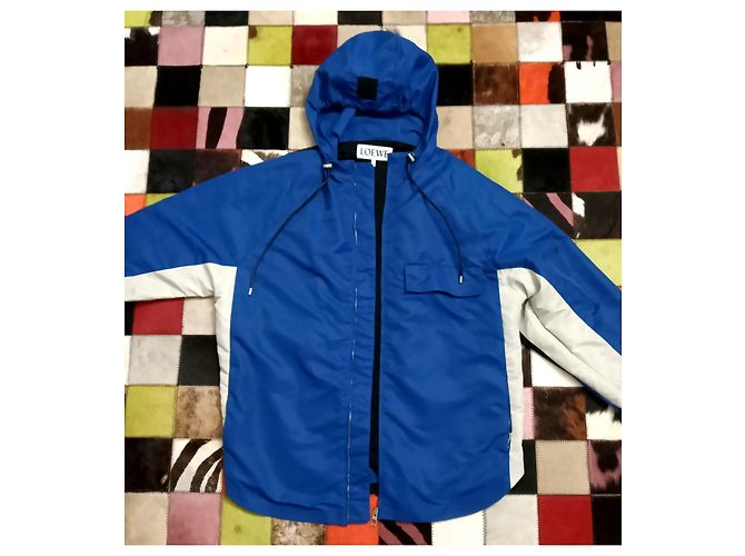 Loewe Regenjacke Schwarz Blau Grau Polyamid - Ansicht 2
