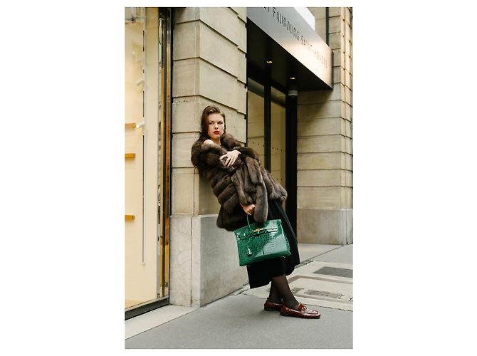 Hermès Sac HERMES Birkin 35 en Crocodile Vert - 102155 - vue 14