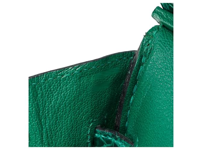 Hermès Sac HERMES Birkin 35 en Crocodile Vert - 102155 - vue 8