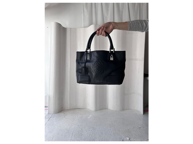 Borsa a mano in pelle Loewe Nero - vista 2