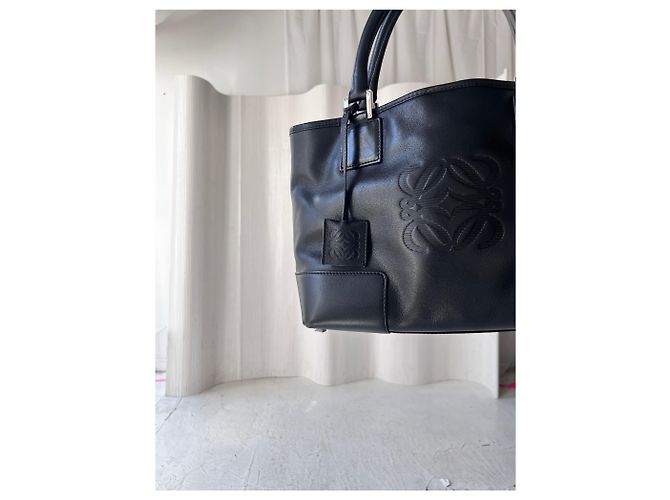 Borsa a mano in pelle Loewe Nero - vista 5