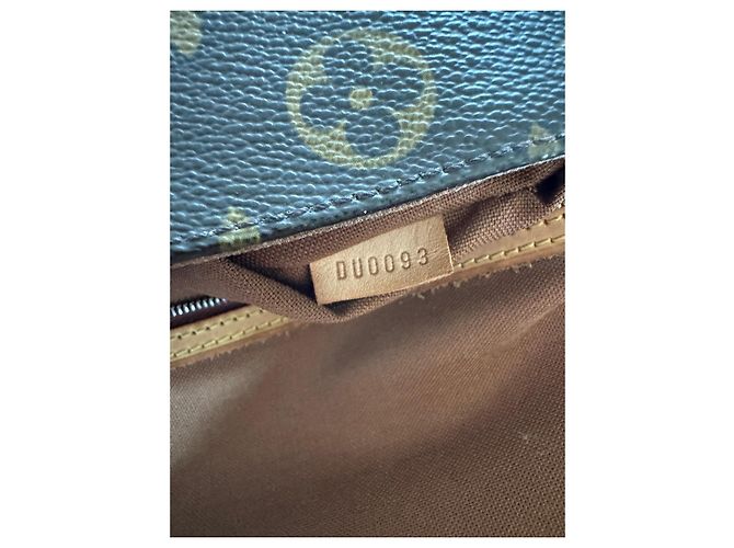Mini borsa Looping in tela monogramma Louis Vuitton Marrone Marrone scuro Gold hardware - vista 11
