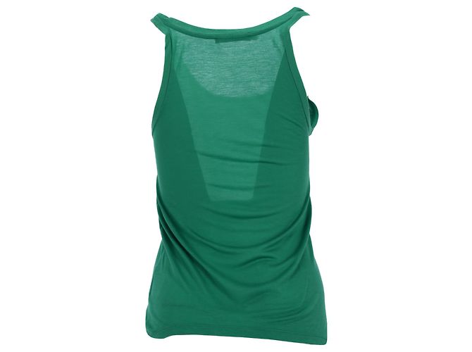 Camiseta sin mangas Dsquared2 en algodón verde - vista 3