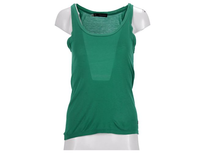 Camiseta sin mangas Dsquared2 en algodón verde - vista 6