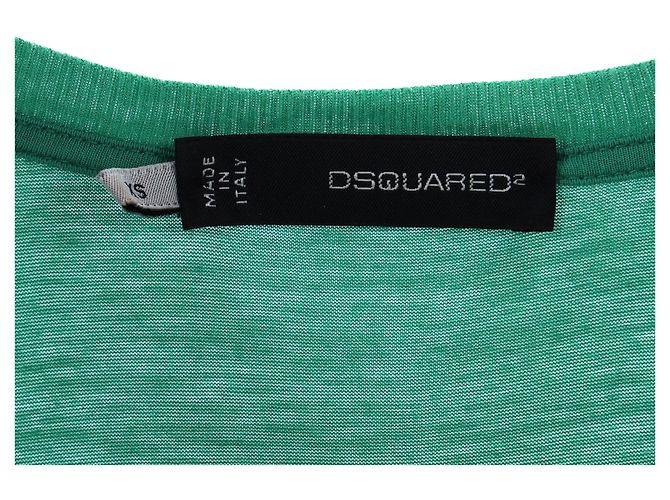 Camiseta sin mangas Dsquared2 en algodón verde - vista 9