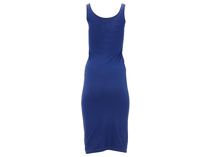 Vestido midi sin mangas Dsquared2 en algodón azul - vista 3