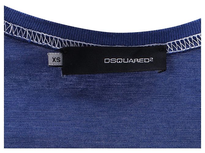Vestido midi sin mangas Dsquared2 en algodón azul - vista 4
