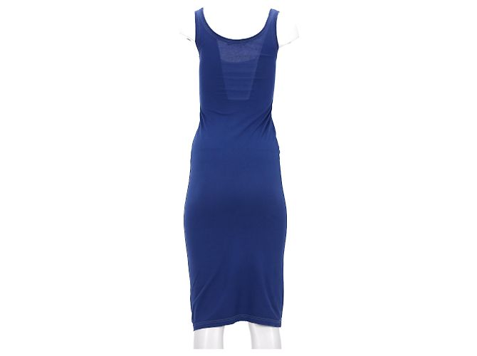 Vestido midi sin mangas Dsquared2 en algodón azul - vista 8
