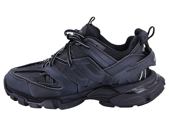 Sneakers con lacci Balenciaga Track in poliuretano nero - vista 2