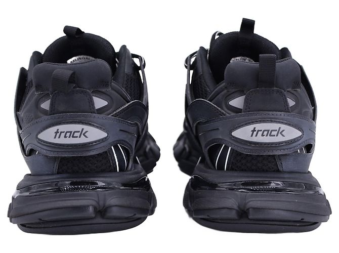Sneakers con lacci Balenciaga Track in poliuretano nero - vista 5