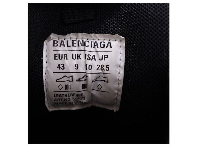 Sneakers con lacci Balenciaga Track in poliuretano nero - vista 6