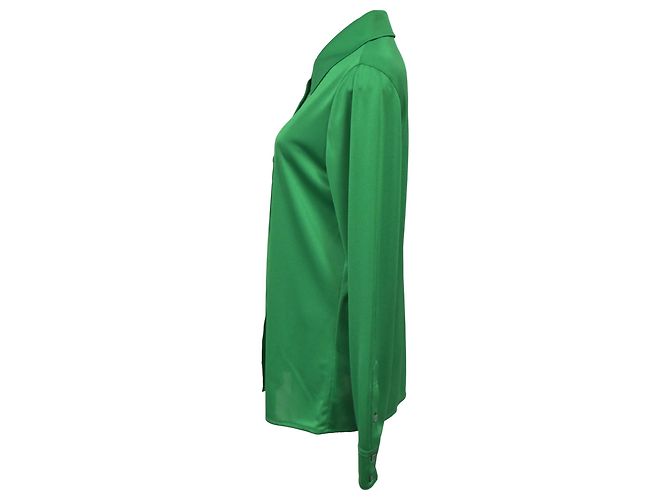 Camisa Abotonada Givenchy en Poliéster Verde - vista 2