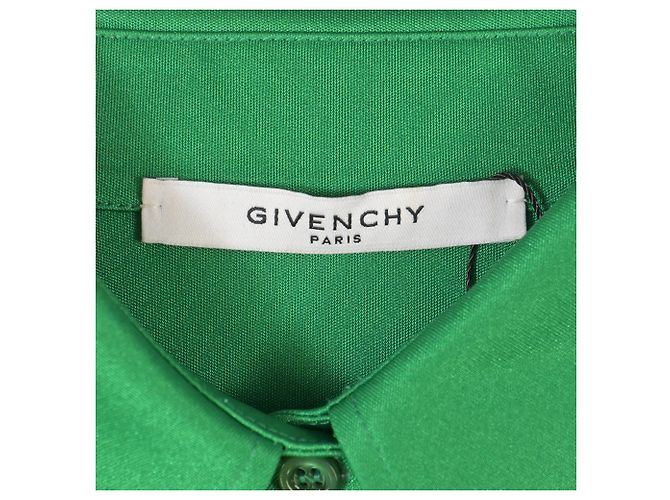 Camisa Abotonada Givenchy en Poliéster Verde - vista 5