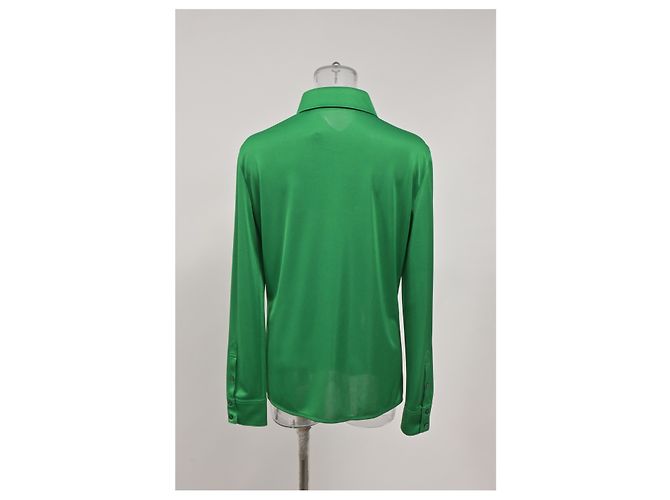 Camisa Abotonada Givenchy en Poliéster Verde - vista 8