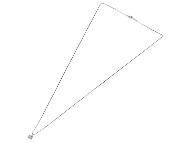 Autre Marque Collana di diamanti Pt850/Pt900 0,329 ct Argento - vista 2