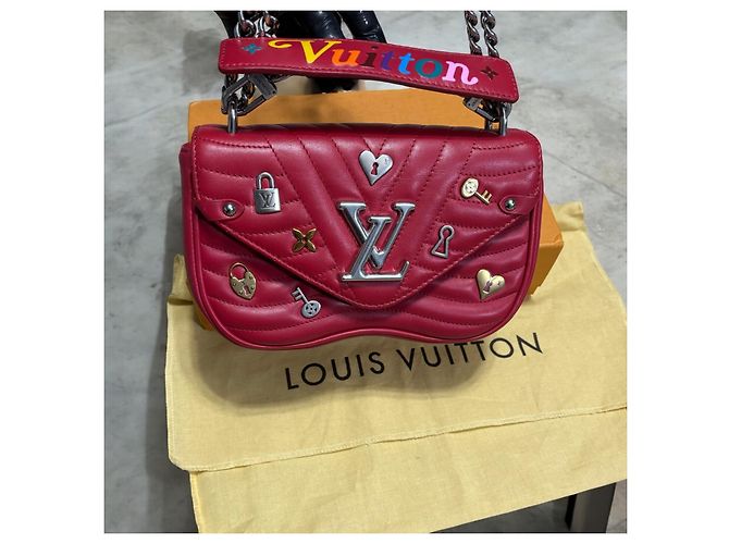Edición Limitada Louis Vuitton New Wave Chain MM Roja Multicolor - vista 2