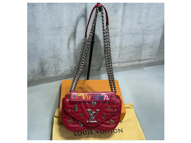 Edición Limitada Louis Vuitton New Wave Chain MM Roja Multicolor - vista 3