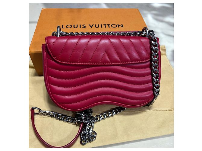 Edición Limitada Louis Vuitton New Wave Chain MM Roja Multicolor - vista 6