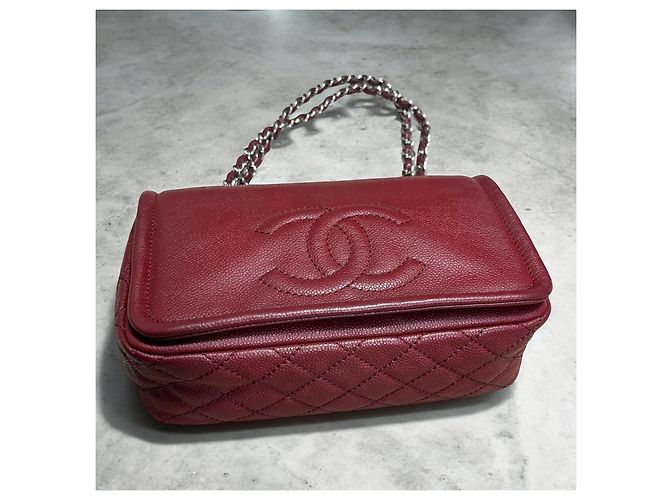 Bolso Flap CC Timeless de Caviar de Chanel Burdeos - vista 10