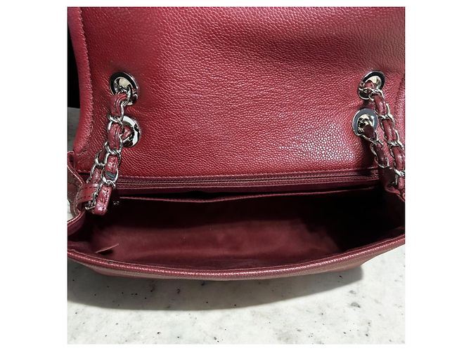 Bolso Flap CC Timeless de Caviar de Chanel Burdeos - vista 13