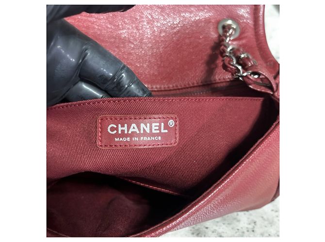 Bolso Flap CC Timeless de Caviar de Chanel Burdeos - vista 15