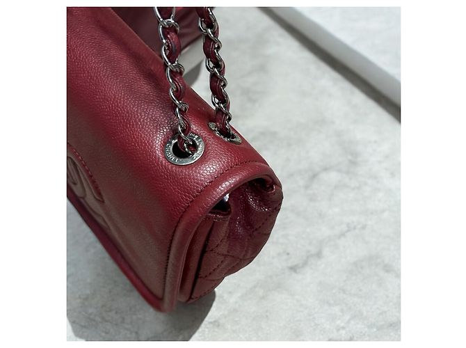 Bolso Flap CC Timeless de Caviar de Chanel Burdeos - vista 6