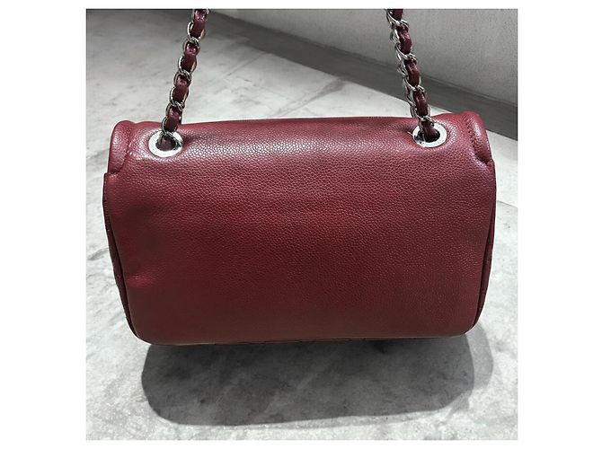 Bolso Flap CC Timeless de Caviar de Chanel Burdeos - vista 7