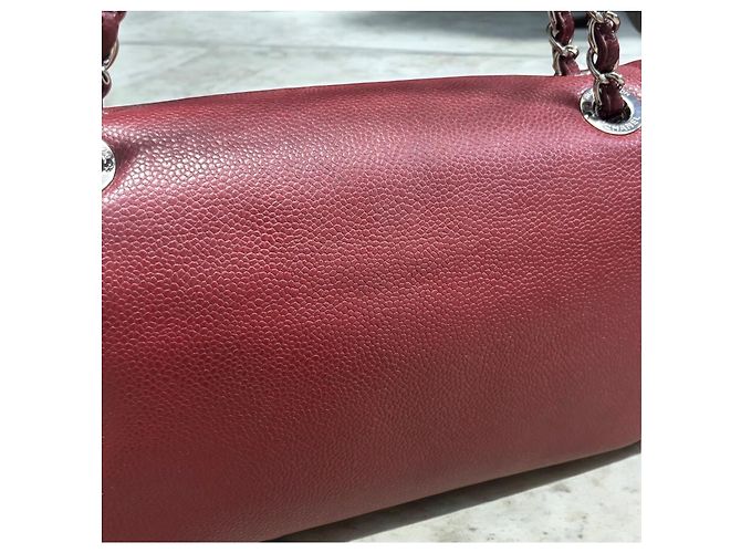 Bolso Flap CC Timeless de Caviar de Chanel Burdeos - vista 8
