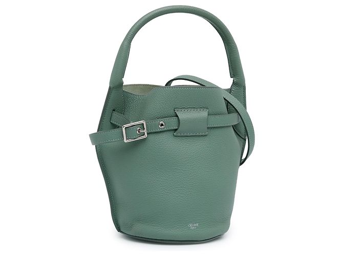 Big Bag Céline Borsa a secchiello Nano Big Verde di Celine - vista 2