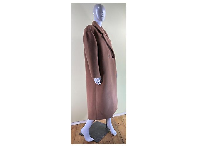 Autre Marque Abrigo largo Bouguessa Osa camel de lana Camello - vista 5