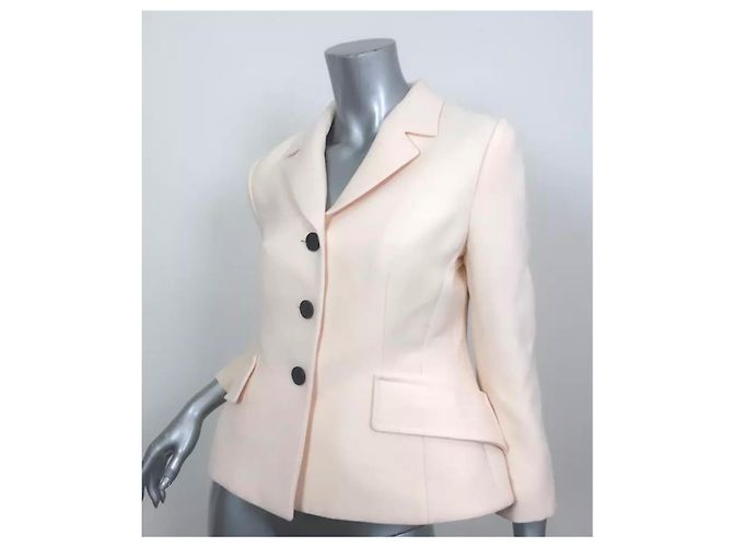 Dior Bar jacket eggshell wool and silk - view 2