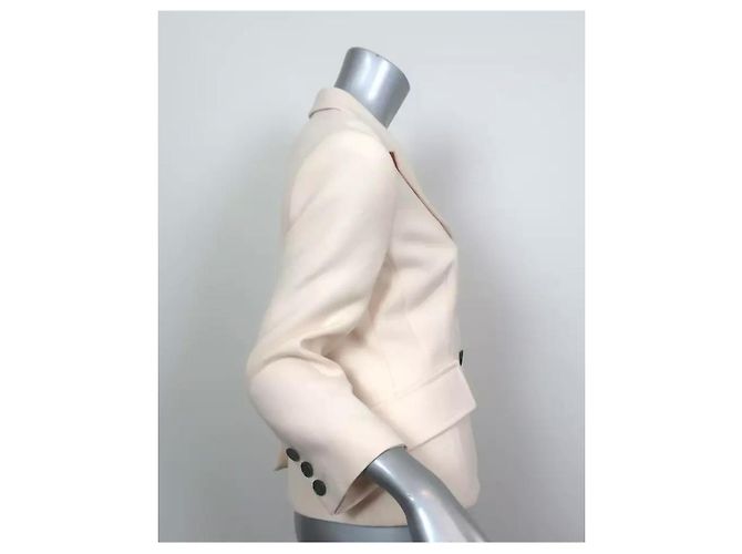 Dior Bar jacket eggshell wool and silk - view 3