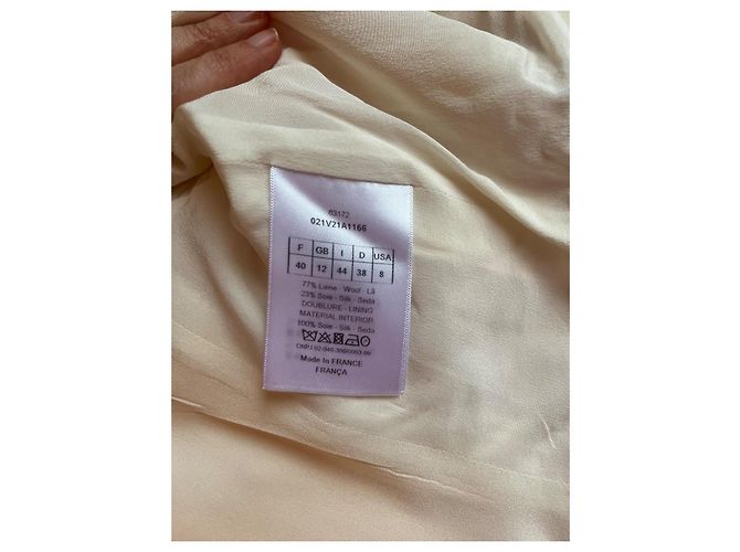 Dior Bar jacket eggshell wool and silk - view 6