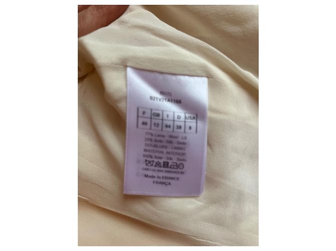 Dior Bar jacket eggshell wool and silk - view 7