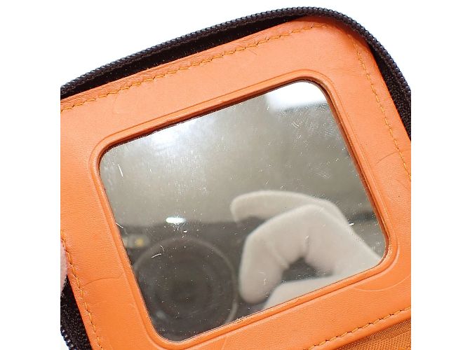 Pochette Linea Cambon di Chanel Arancione Marrone scuro - vista 4