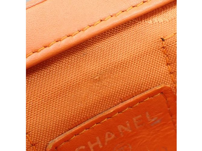 Pochette Linea Cambon di Chanel Arancione Marrone scuro - vista 7