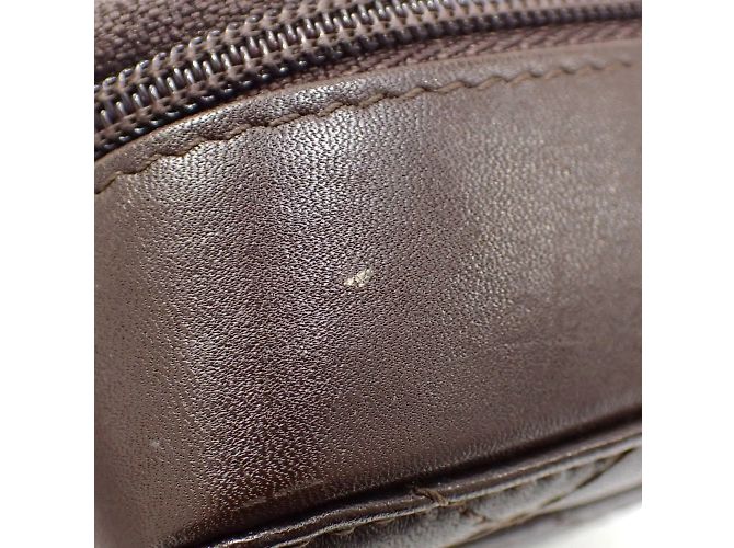 Pochette Linea Cambon di Chanel Arancione Marrone scuro - vista 8
