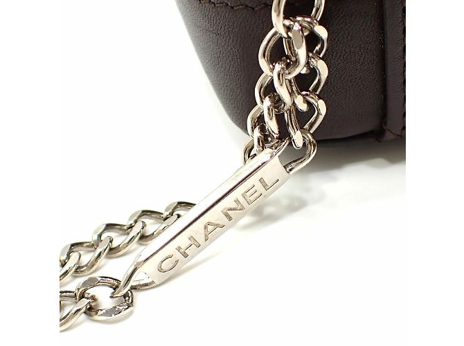 Pochette Linea Cambon di Chanel Arancione Marrone scuro - vista 9