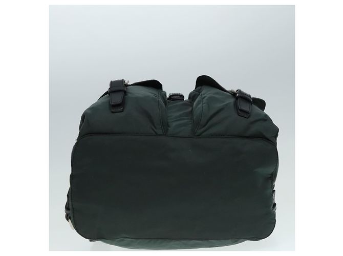 PRADA Rucksack Nylon Khaki Silber Authentisch 90473 - Ansicht 11