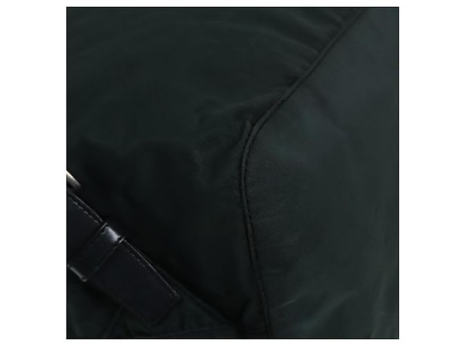 PRADA Rucksack Nylon Khaki Silber Authentisch 90473 - Ansicht 14