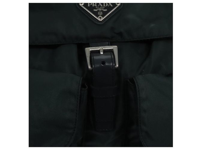PRADA Rucksack Nylon Khaki Silber Authentisch 90473 - Ansicht 20