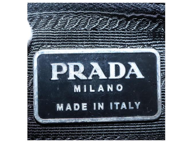 PRADA Rucksack Nylon Khaki Silber Authentisch 90473 - Ansicht 25