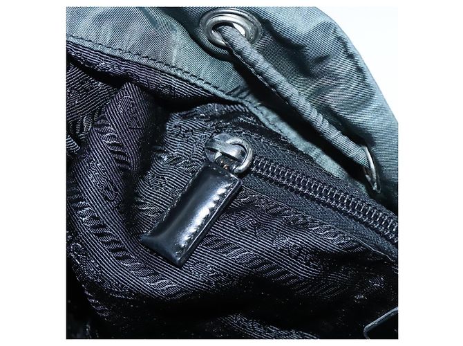 PRADA Rucksack Nylon Khaki Silber Authentisch 90473 - Ansicht 29