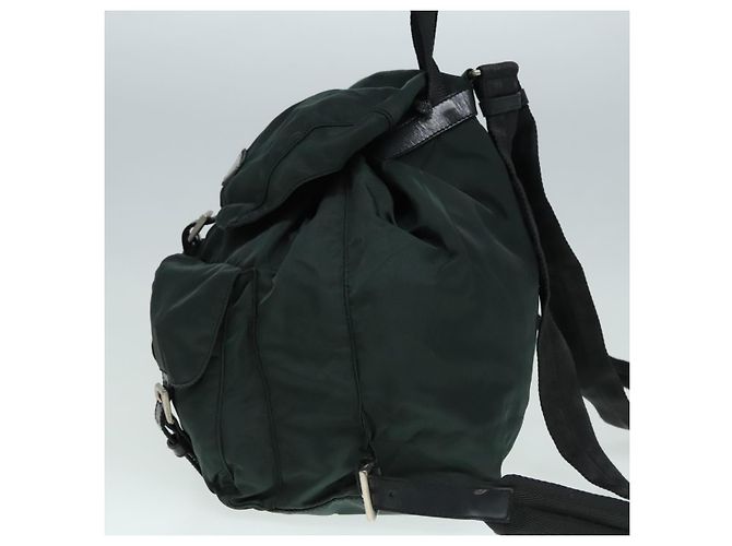 PRADA Rucksack Nylon Khaki Silber Authentisch 90473 - Ansicht 4