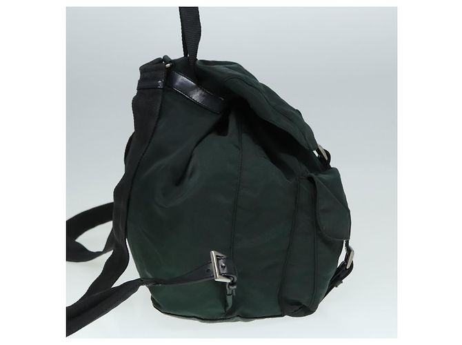 PRADA Rucksack Nylon Khaki Silber Authentisch 90473 - Ansicht 5