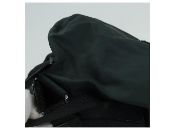 PRADA Rucksack Nylon Khaki Silber Authentisch 90473 - Ansicht 6