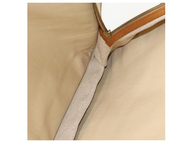 Hermès HERMES Garment Cover Canvas Leather Beige Auth bs17258 - view 23