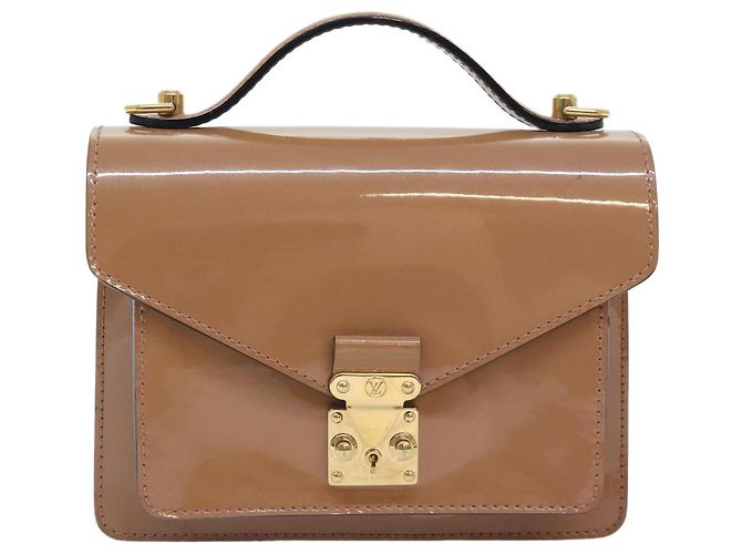 LOUIS VUITTON Vernis Monceau BB Borsa a Mano 2way Rosa Velours M91580 LV Auth 91795 - vista 13